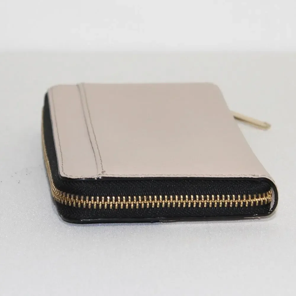 Kate Spade Cameron Street Lacey Color Block Saffiano Leather Wallet Black Cream